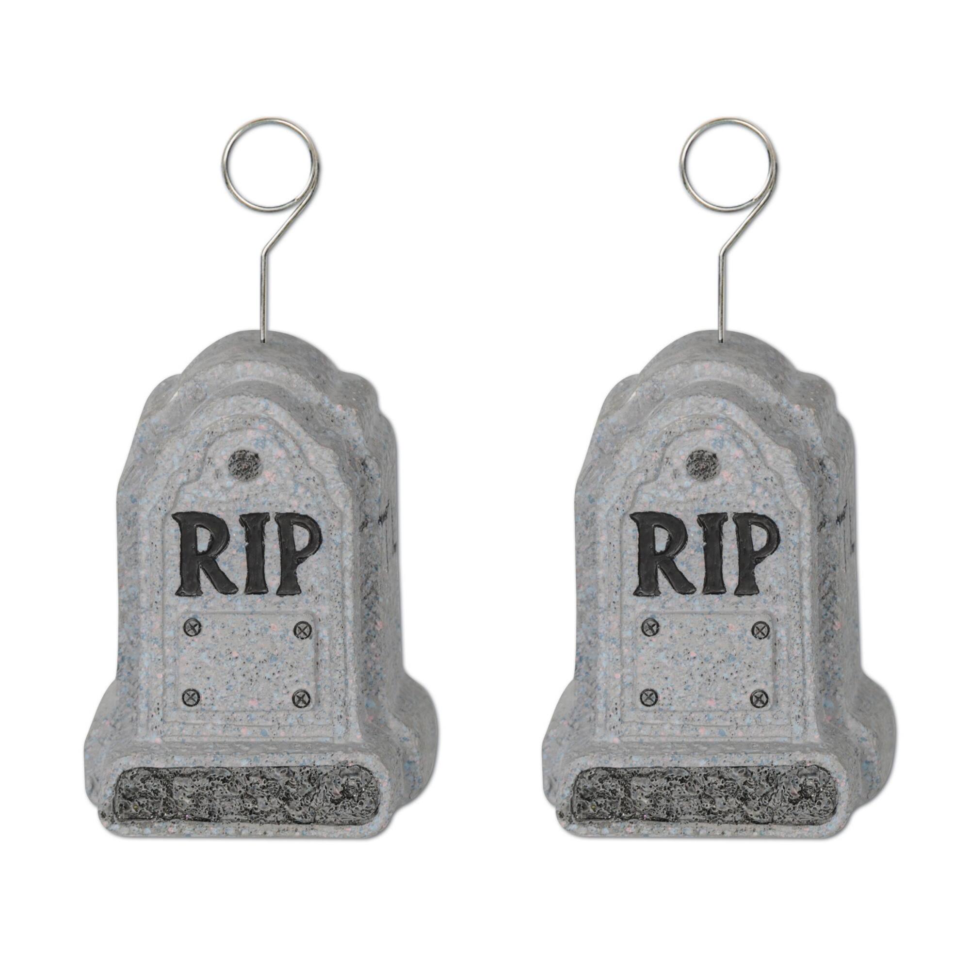 Beistle 6oz. Tombstone Photo & Balloon Holders, 2ct.